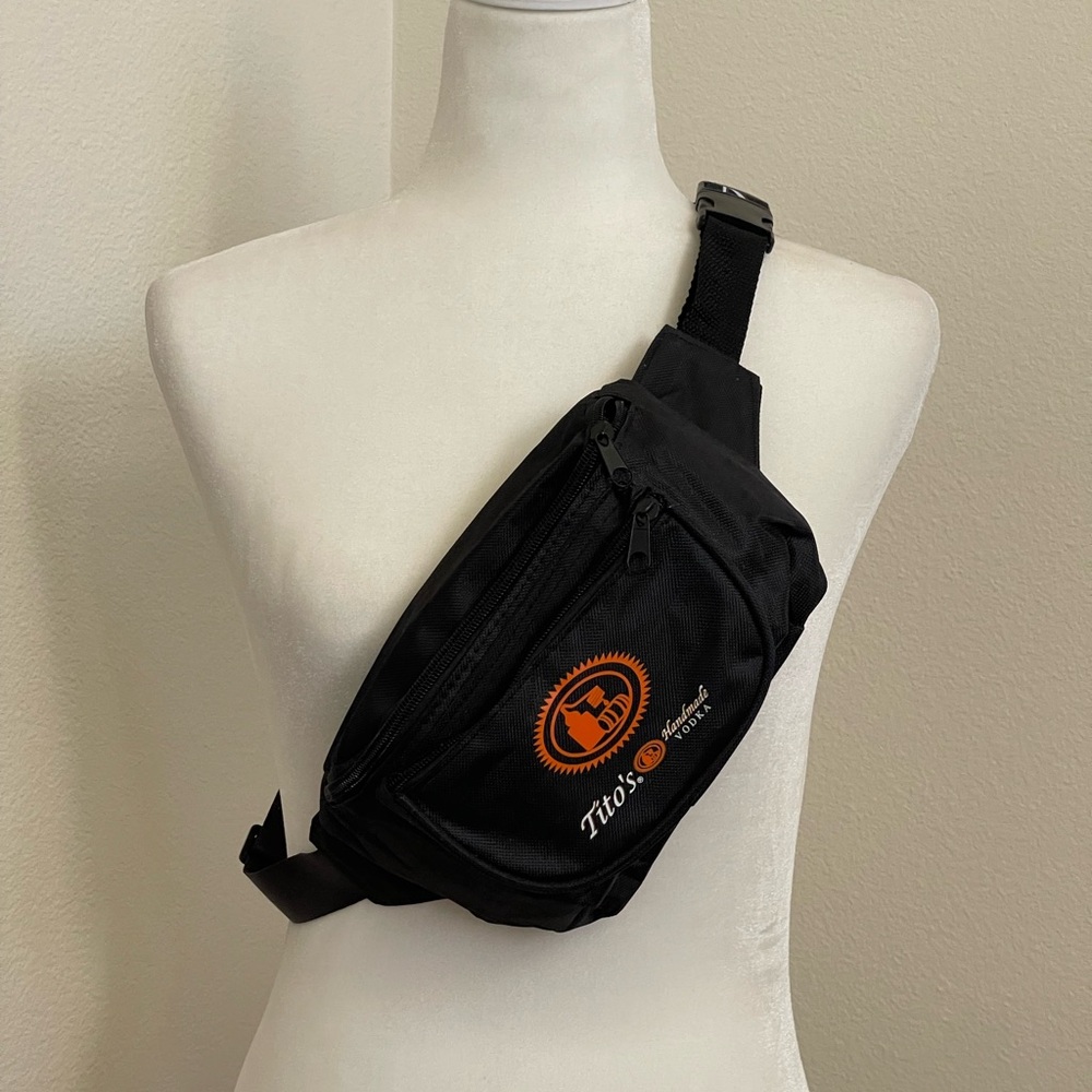 Tito’s Vodka Black Fanny Pack /Crossbody Bag